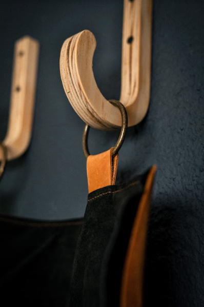 The Baskiti Co. Leather Braai Tools Hanging Storage Bag