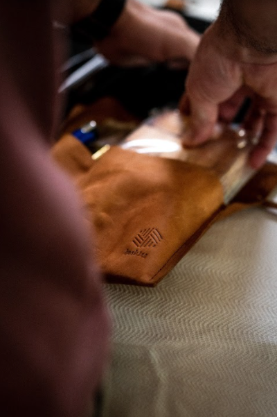 The Baskiti Co. Leather Braai Tools Hanging Storage Bag